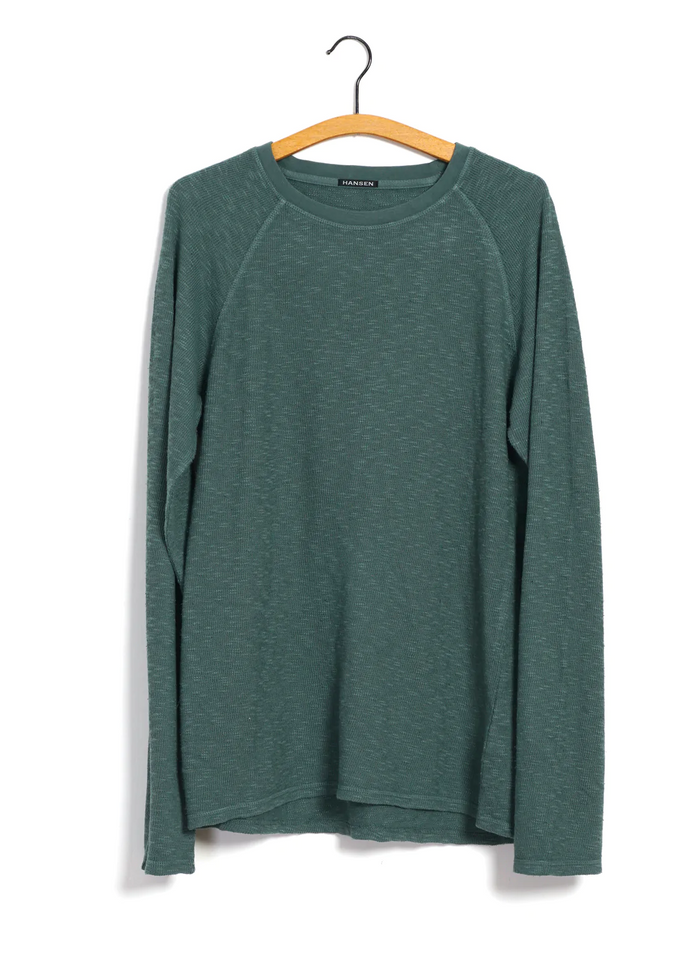 Felix, Raglan Long sleeve T-shirt, Eucalyptus-T-shirts-Hansen Garments-Motorious Copenhagen