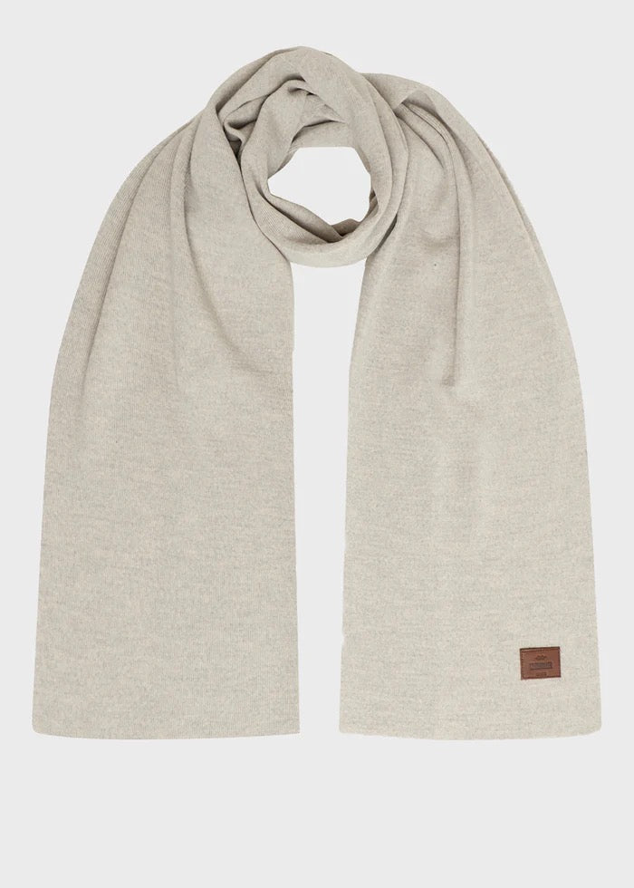 Fine Rib Scarf, Pastel Grey-Halstørklæder-Klitmøller Collective-Motorious Copenhagen