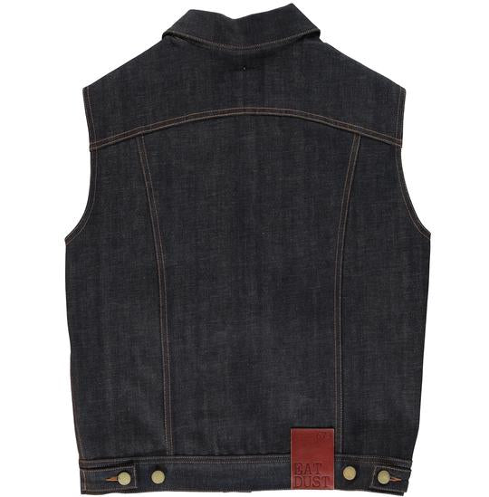 Fit 736 Denim Vest, Indigo Blue-Veste-Eat Dust-Motorious Copenhagen