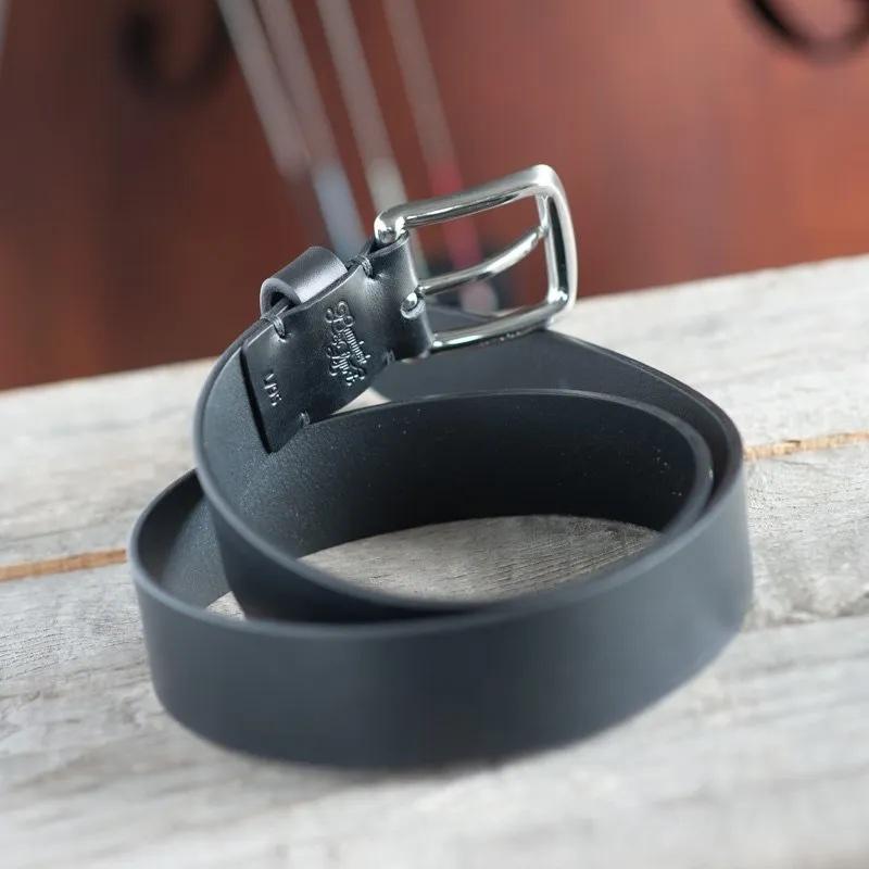 Flintholm, 40mm leather belt, Black-Bælter-Baunbaek og Lyn-Motorious Copenhagen