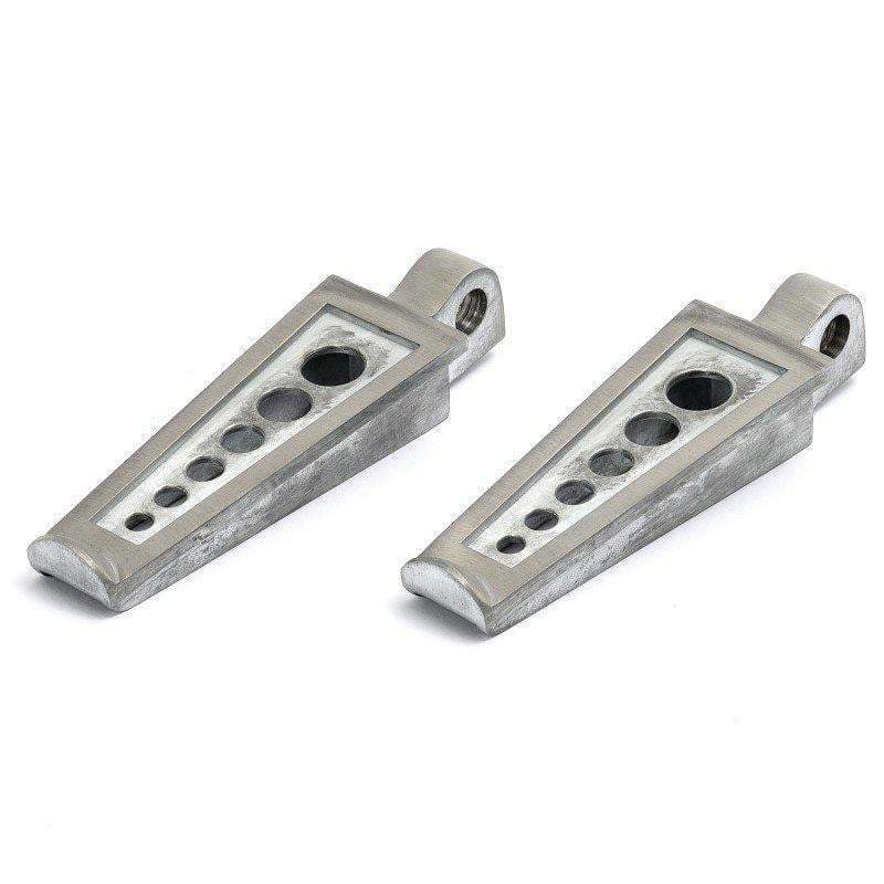 Footpegs, Six Hole RAW polished-MC reservedele-Rocket Inc-Motorious Copenhagen