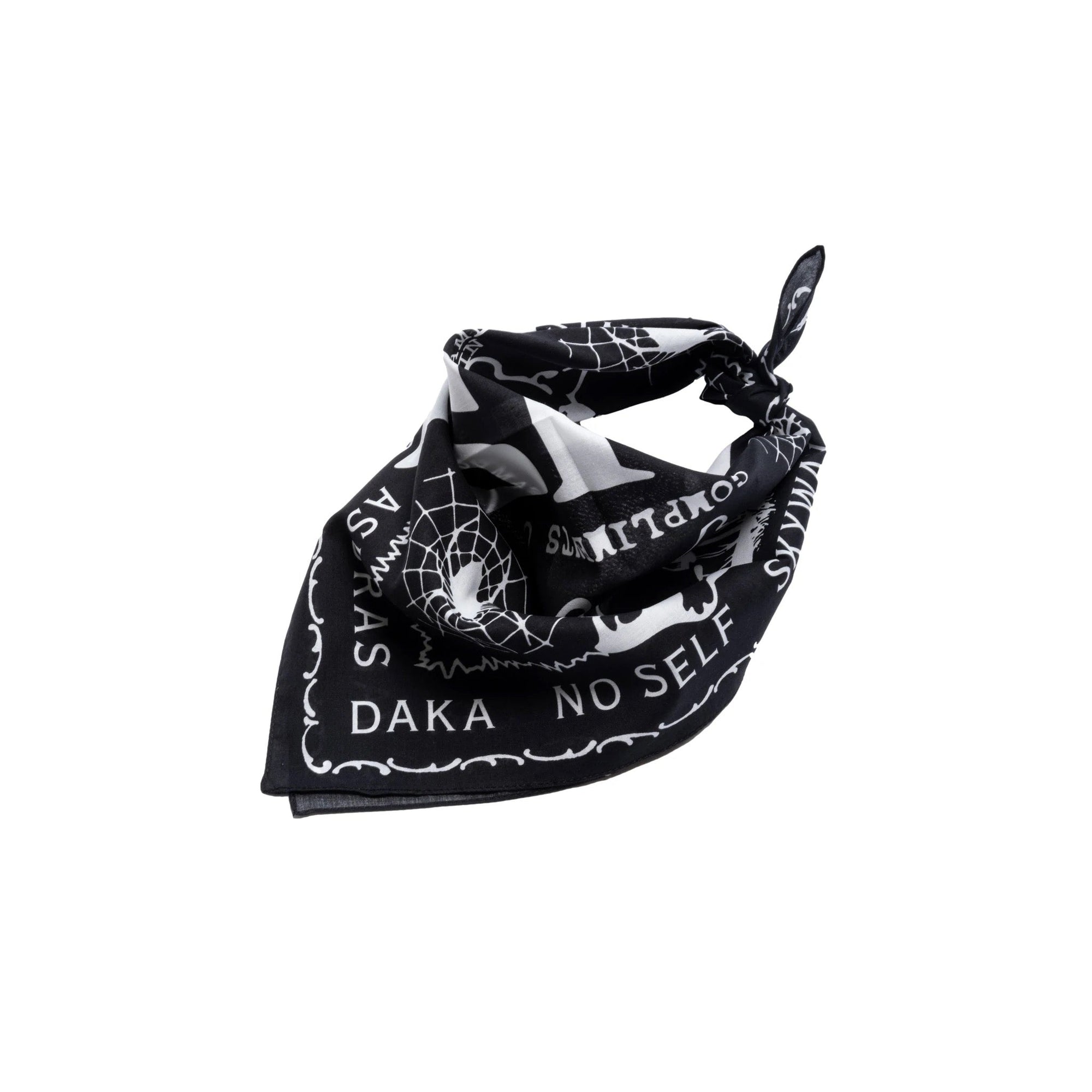 Foulard Compliments Of Dust bandana, Black-Halstørklæder-Eat Dust-Motorious Copenhagen