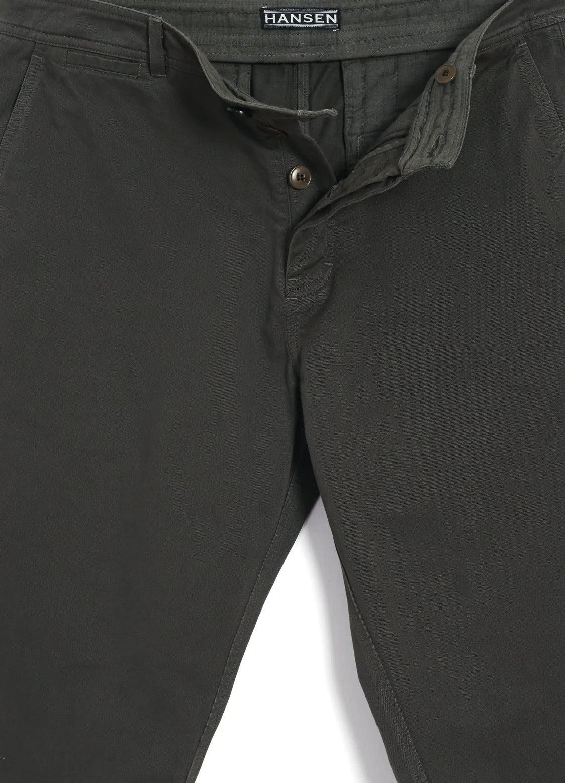 Fred, Regular Cut Work Trousers, Dark Moss-Bukser-Hansen Garments-Motorious Copenhagen