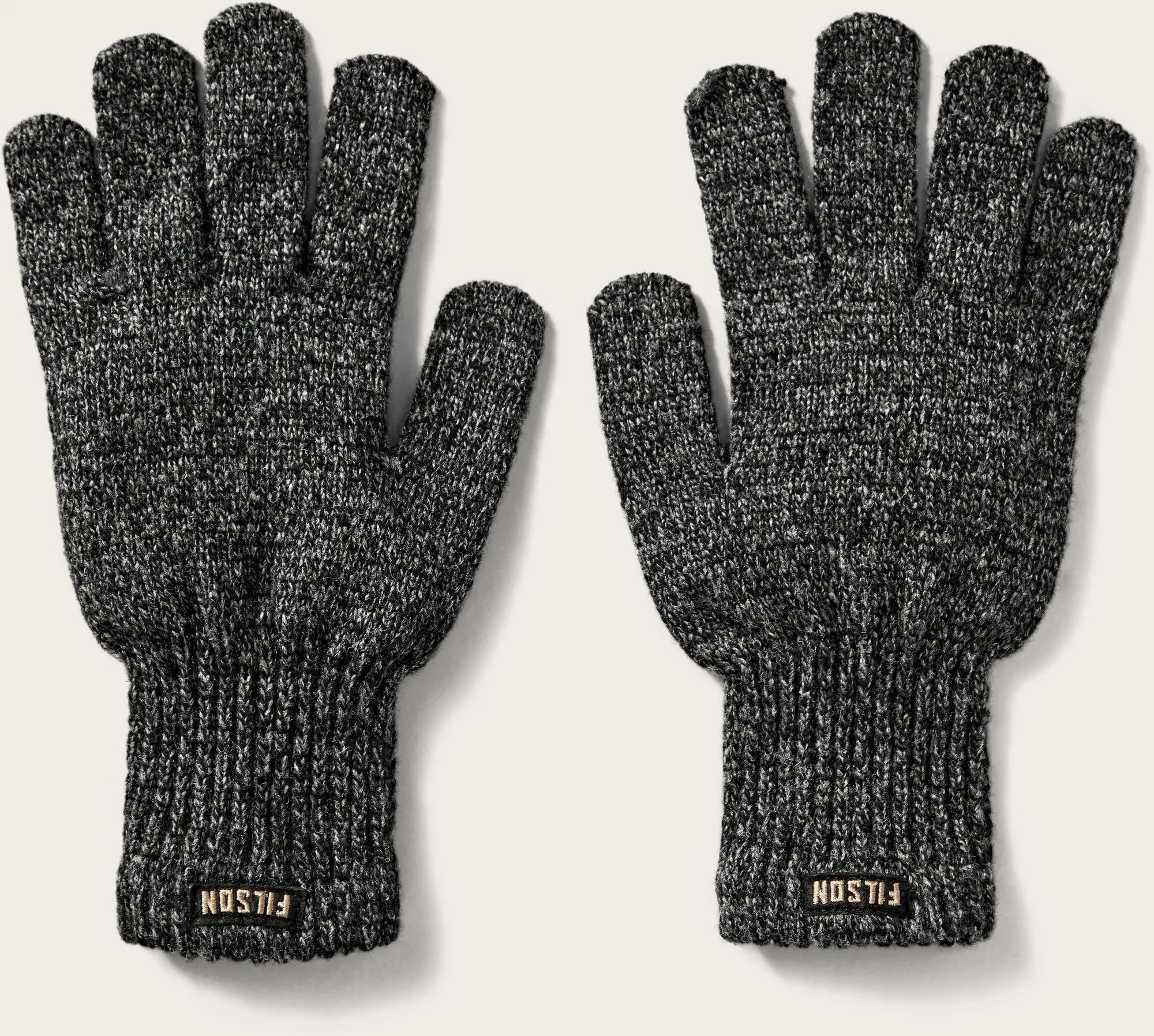 Full Finger Knit Gloves, Charcoal-Handsker-Filson 1897-Motorious Copenhagen