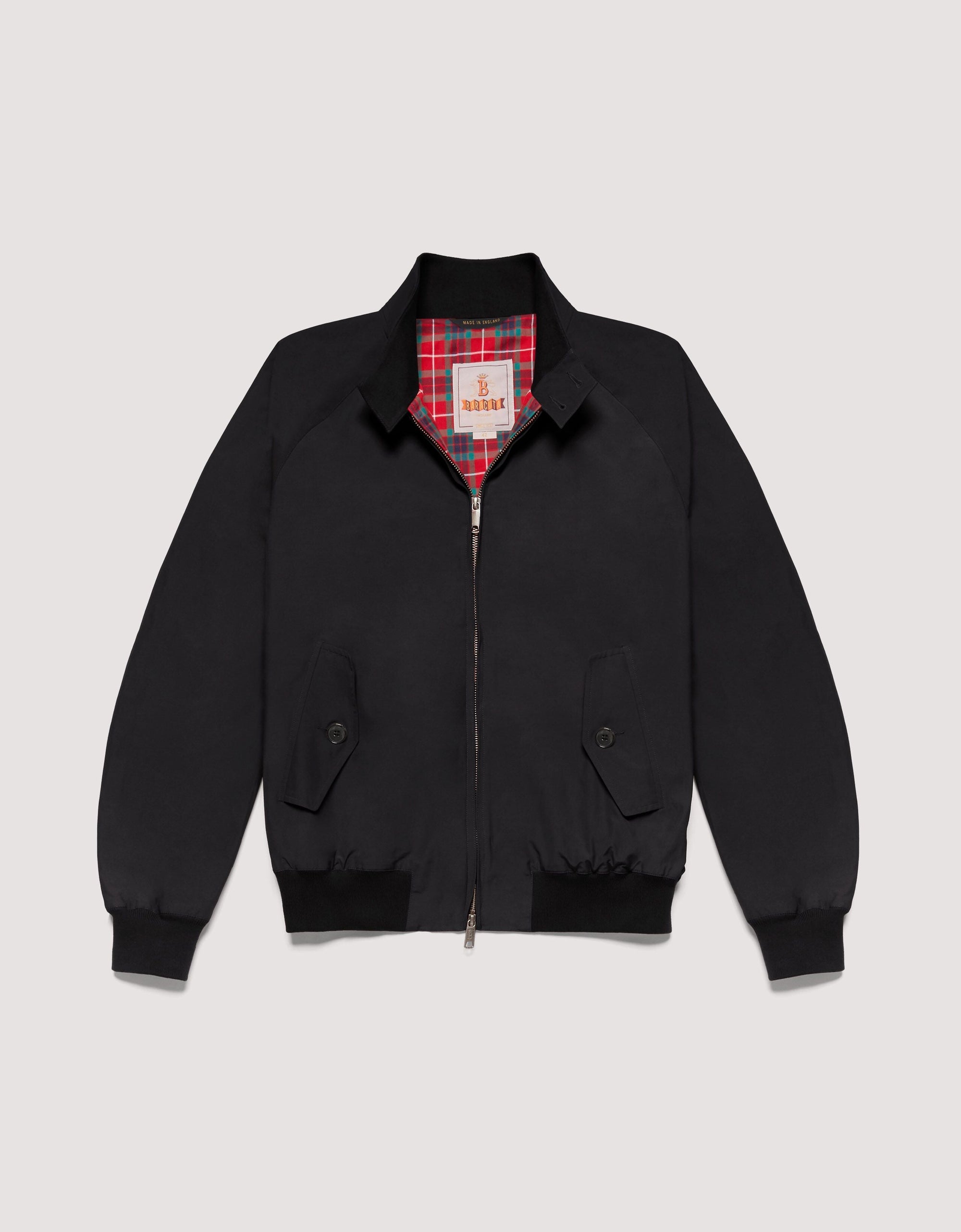 G9 Classic Fit Harrington Jacket, Black-Jakker-Baracuta-Motorious Copenhagen