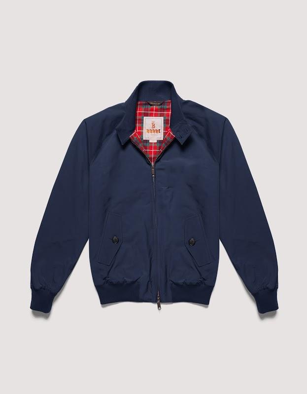 G9 Classic Fit Harrington Jacket, Navy-Jakker-Baracuta-Motorious Copenhagen