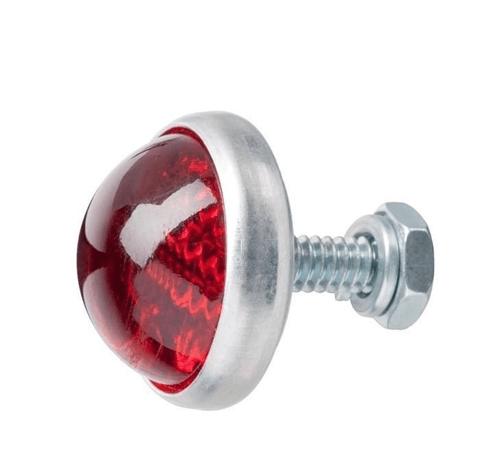 Glass Reflector, Round, Various colours-MC reservedele-Red Fox-Motorious Copenhagen