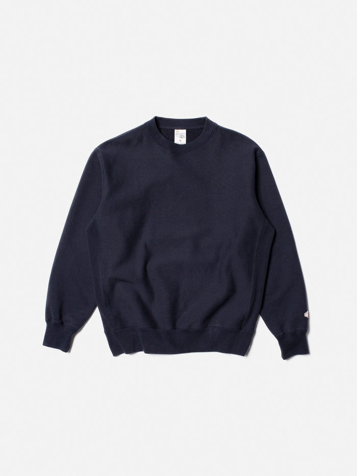 Hasse Crew Neck, Navy-Sweatshirts-Nudie Jeans-Motorious Copenhagen