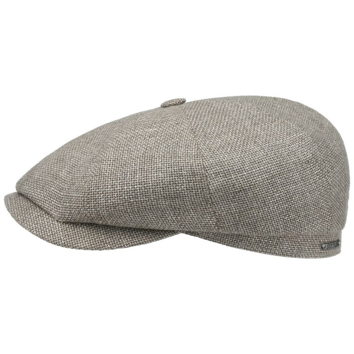 Hatteras Ellington Flat Cap, Grey/Beige-Hatte og Caps-Stetson-Motorious Copenhagen