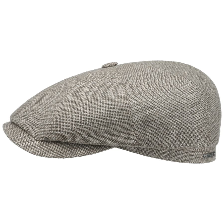 Hatteras Ellington Flat Cap, Grey/Beige-Hatte og Caps-Stetson-Motorious Copenhagen
