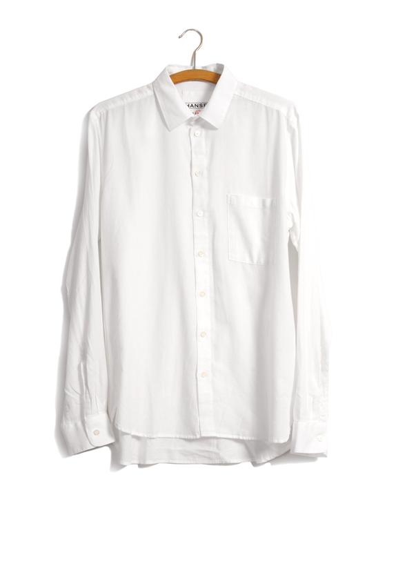 Henning, Casual Classic Shirt, White-Skjorter-Hansen Garments-Motorious Copenhagen
