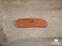 Horn Comb with Leather Case, Brown-Personlig pleje-Ondura Durable Goods-Motorious Copenhagen