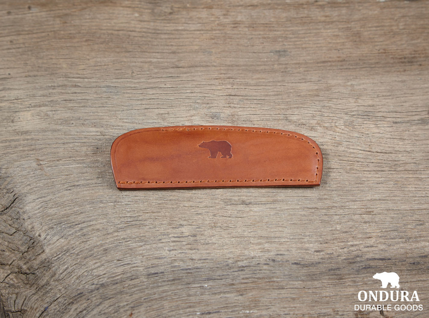 Horn Comb with Leather Case, Brown-Personlig pleje-Ondura Durable Goods-Motorious Copenhagen