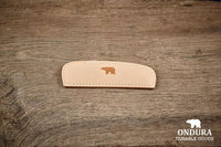 Horn Comb with Leather Case, Tan-Personlig pleje-Ondura Durable Goods-Motorious Copenhagen