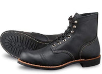 Iron Ranger, Black Harness Leather, Style no. 8084-Sko og støvler-Red Wing Shoes-Motorious Copenhagen