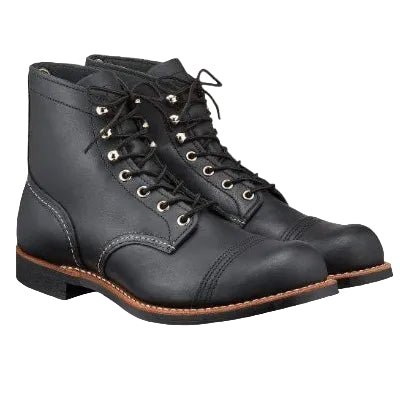 Iron Ranger, Black Harness Leather, Style no. 8084-Sko og støvler-Red Wing Shoes-Motorious Copenhagen
