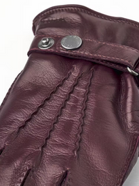 Jake leather gloves, Bordeaux-Handsker-Hestra-Motorious Copenhagen