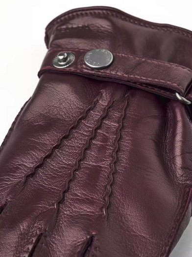 Jake leather gloves, Bordeaux-Handsker-Hestra-Motorious Copenhagen