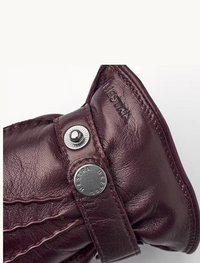 Jake leather gloves, Bordeaux-Handsker-Hestra-Motorious Copenhagen