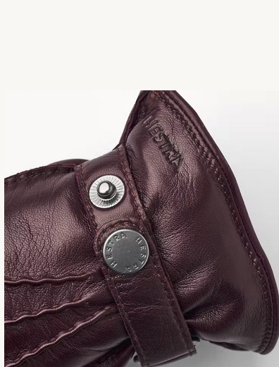 Jake leather gloves, Bordeaux-Handsker-Hestra-Motorious Copenhagen