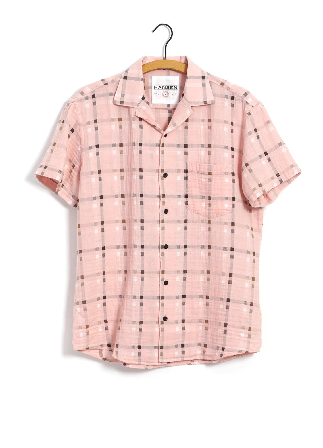 Jonny, Short Sleeve Shirt, Vegas Pink-Skjorter-Hansen Garments-Motorious Copenhagen