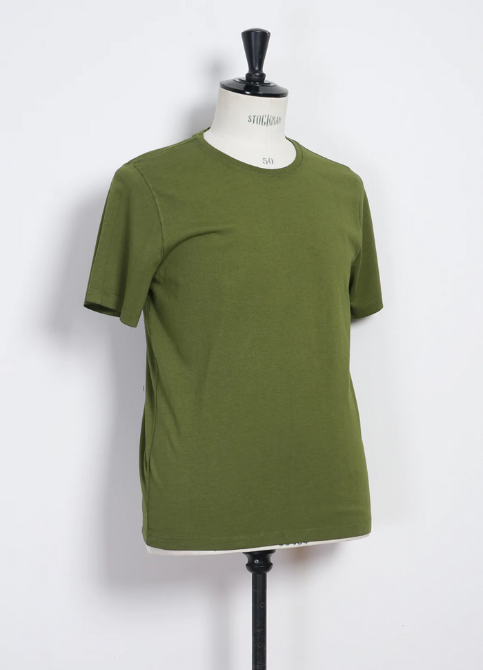 Julian, Crew Neck t-shirt, Cretan Green-T-shirts-Hansen Garments-Motorious Copenhagen