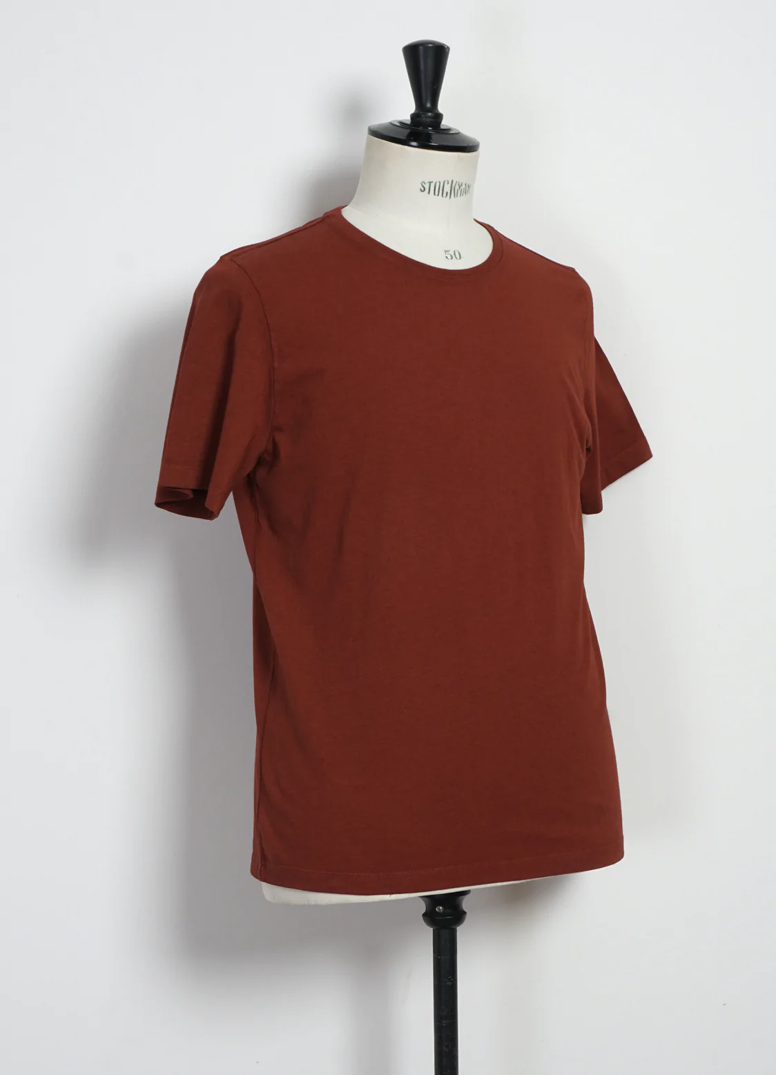 Julian, Crew Neck t-shirt, Terracotta-T-shirts-Hansen Garments-Motorious Copenhagen