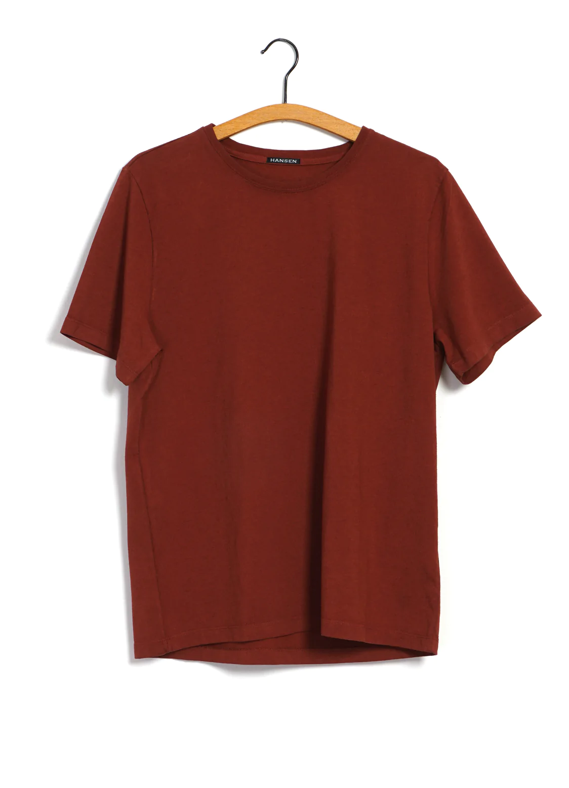 Julian, Crew Neck t-shirt, Terracotta-T-shirts-Hansen Garments-Motorious Copenhagen