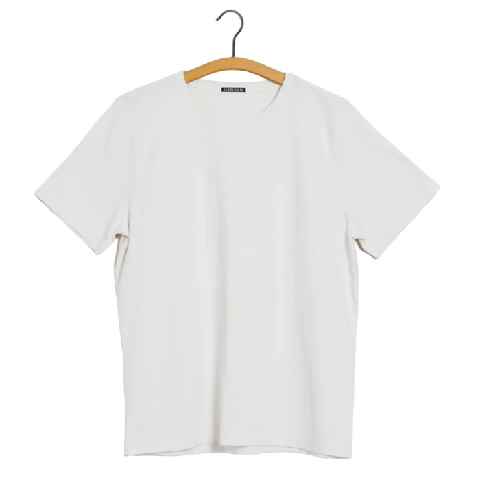 Julian, Crew Neck t-shirt, White-T-shirts-Hansen Garments-Motorious Copenhagen