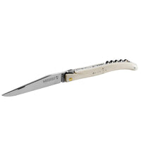 Laguiole with corkscrew, Buffalo Bone handle, French pocket knife-Knive og Værktøj-Passion France-Motorious Copenhagen