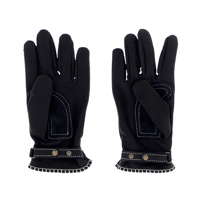 Leather Gloves, CE motorcycle approved, Black-Handsker-Kytone-Motorious Copenhagen