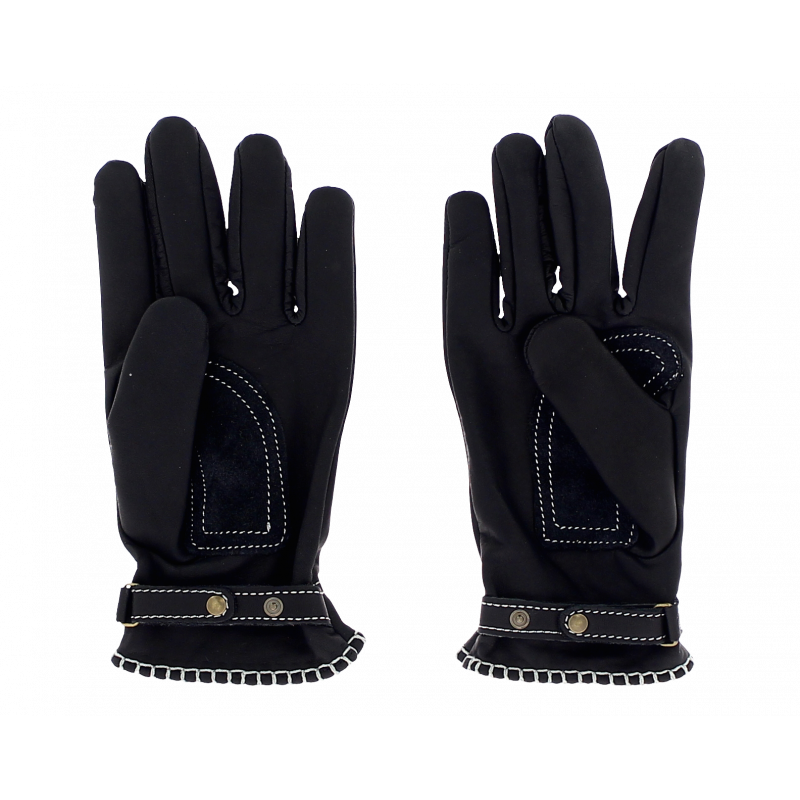 Leather Gloves, CE motorcycle approved, Black-Handsker-Kytone-Motorious Copenhagen