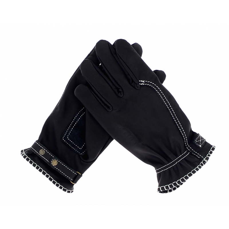 Leather Gloves, CE motorcycle approved, Black-Handsker-Kytone-Motorious Copenhagen