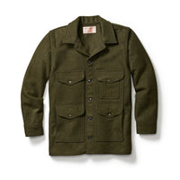 Mackinaw Wool Cruiser Jacket, Forest Green-Jakker-Filson 1897-Motorious Copenhagen