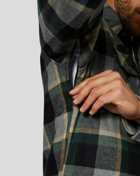 Memphis Rider Shirt, Emerald Green-Skjorter-Rokker Company-Motorious Copenhagen