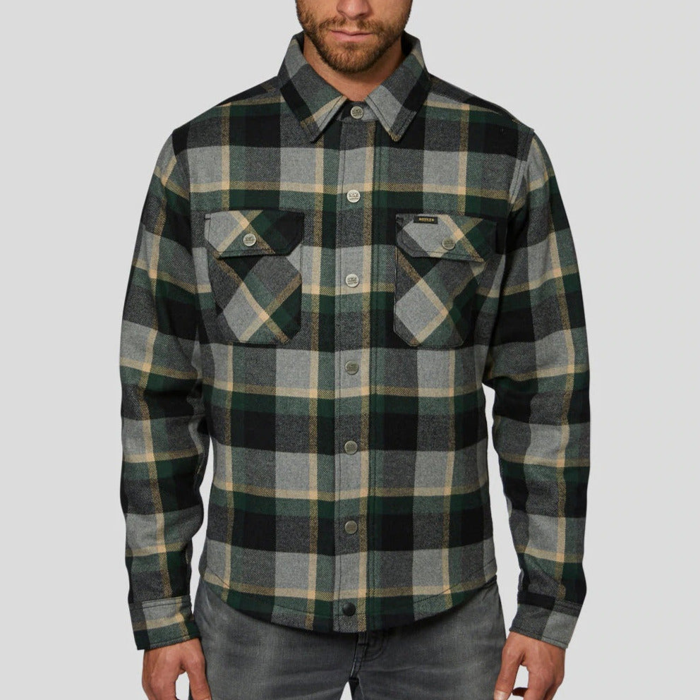 Memphis Rider Shirt, Emerald Green-Skjorter-Rokker Company-Motorious Copenhagen