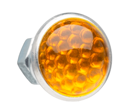 Mini Glass Reflector, Round, Various colours-MC reservedele-Red Fox-Motorious Copenhagen