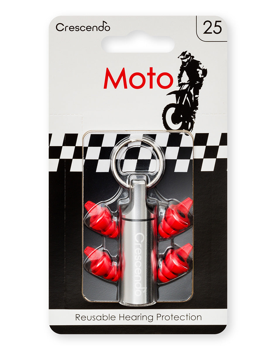 Moto 25, Motorcycle ear plugs-Beskyttelse-Crescendo-Motorious Copenhagen