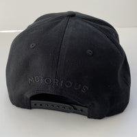 "Mountain" Snapback cap, Black-Hatte og Caps-Motorious Copenhagen-Motorious Copenhagen