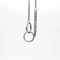 Necklace, Double Ring Chain-Ringe og Halskæder-Black Rock Jewel-Motorious Copenhagen