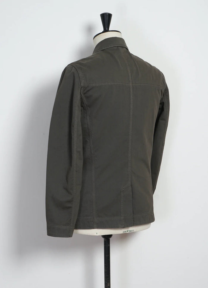 Nicolai, Informal 4-button blazer, Dark Moss-Blazere-Hansen Garments-Motorious Copenhagen