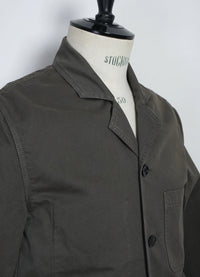 Nicolai, Informal 4-button blazer, Dark Moss-Blazere-Hansen Garments-Motorious Copenhagen