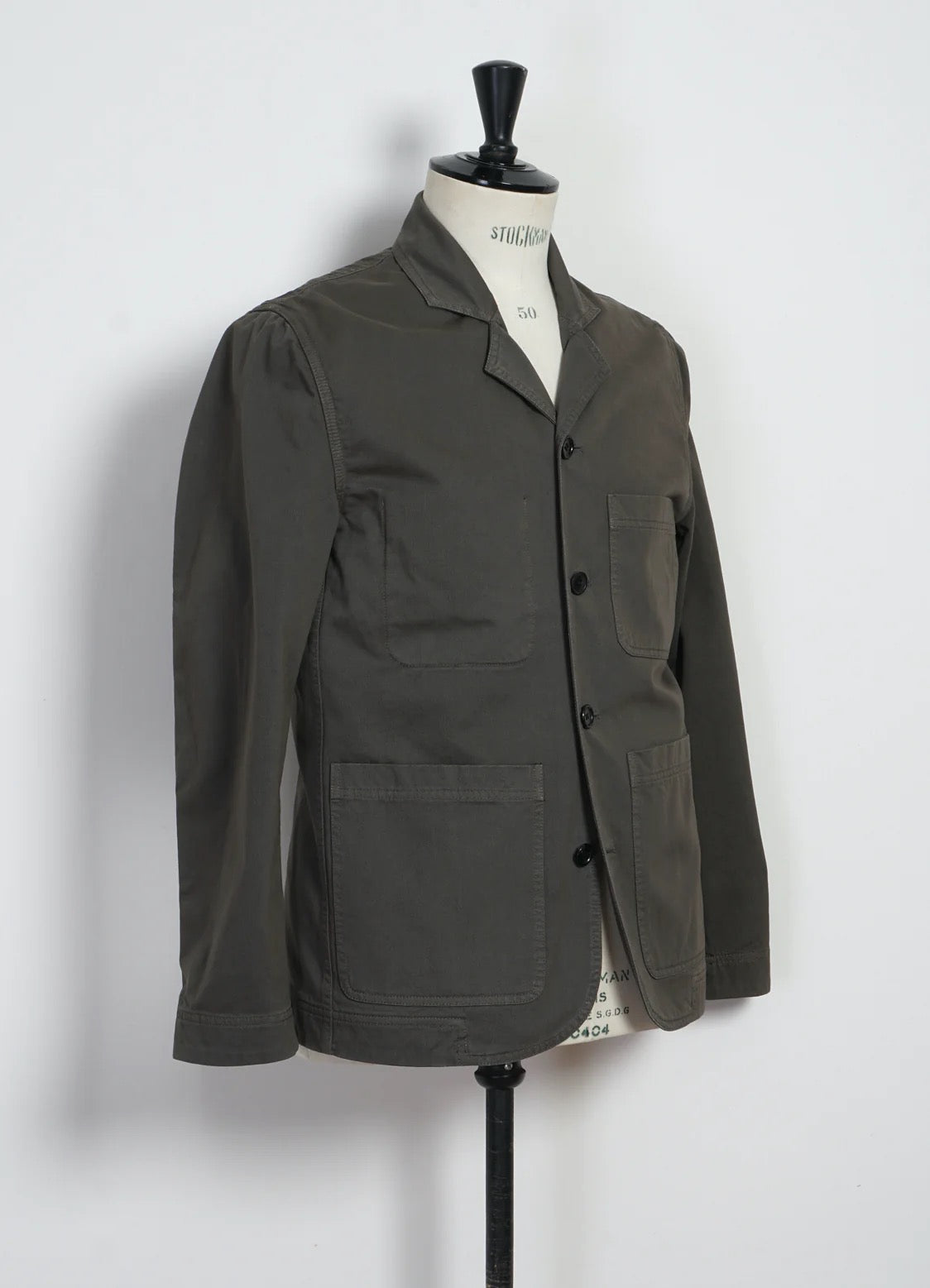 Nicolai, Informal 4-button blazer, Dark Moss-Blazere-Hansen Garments-Motorious Copenhagen