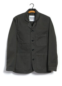 Nicolai, Informal 4-button blazer, Dark Moss-Blazere-Hansen Garments-Motorious Copenhagen