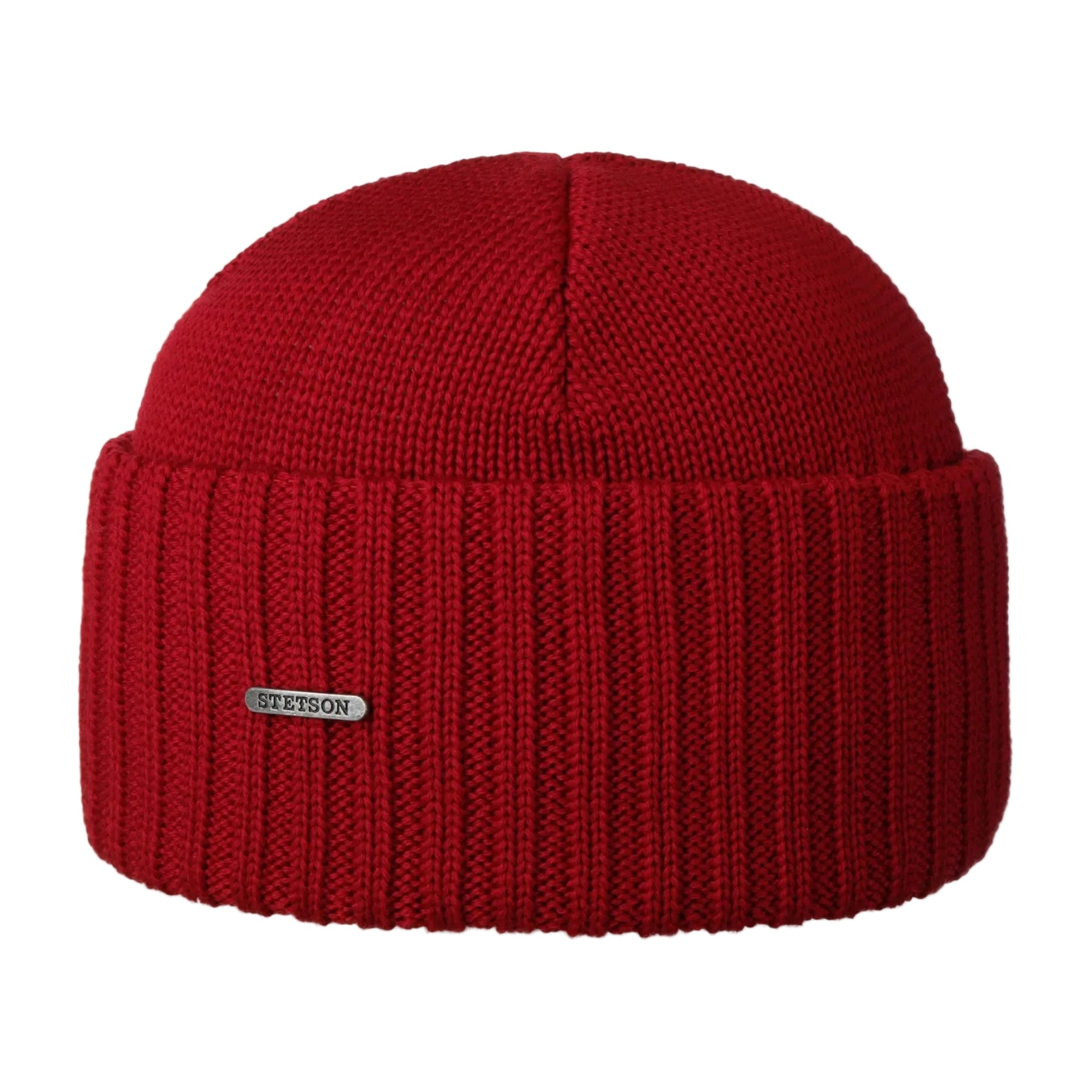 Northport Beanie, Knit Merino Wool, Red-Huer og Beanies-Stetson-Motorious Copenhagen