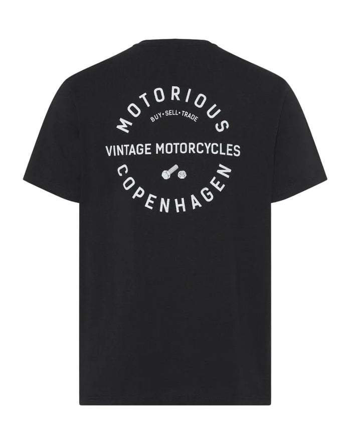 "Nut & Bolt" Motorious T-shirt, black-T-shirts-Motorious Copenhagen-Motorious Copenhagen