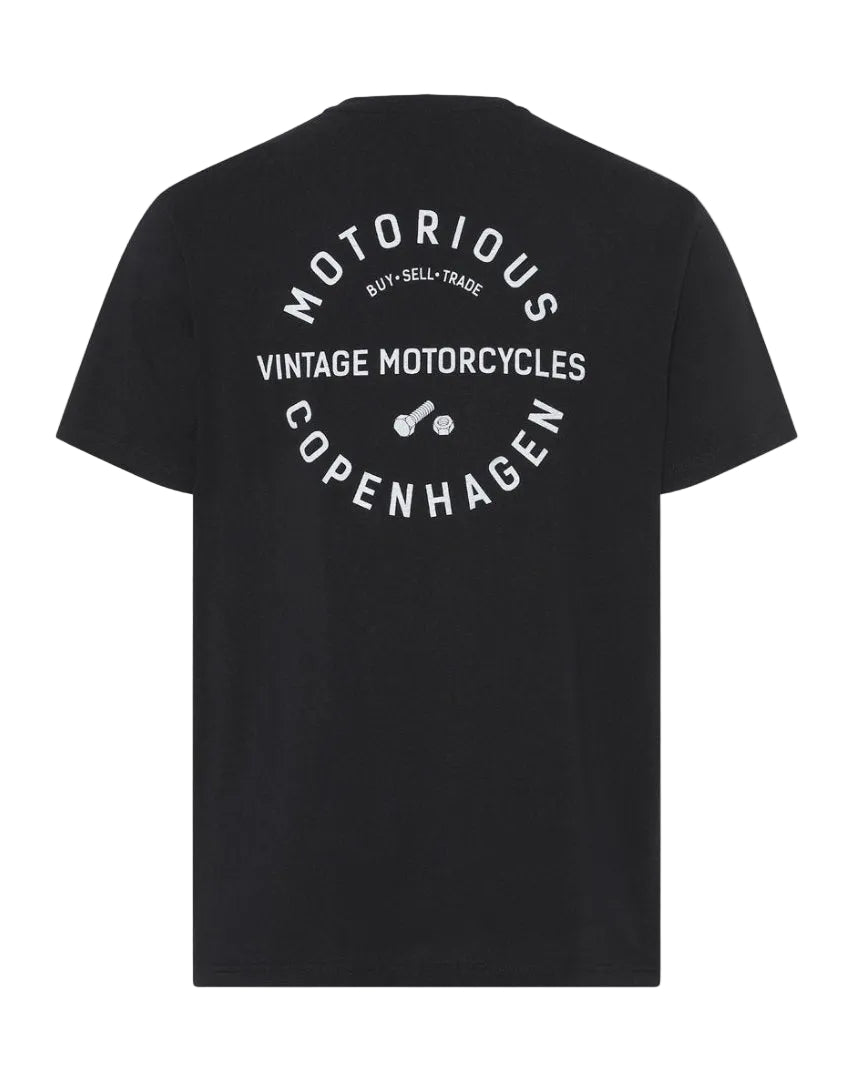 "Nut & Bolt" Motorious T-shirt, black-T-shirts-Motorious Copenhagen-Motorious Copenhagen