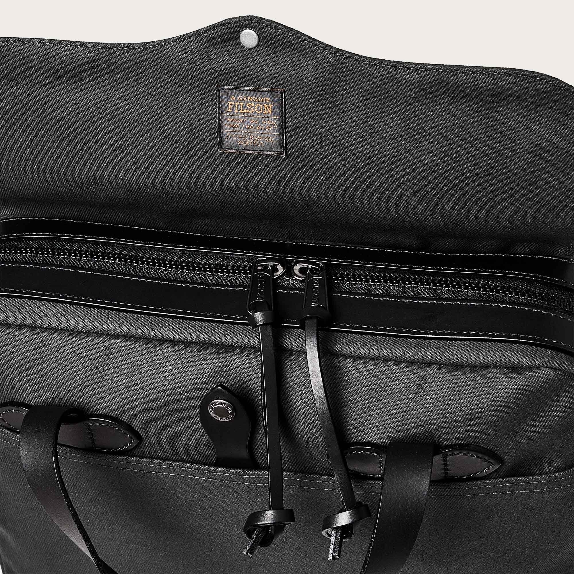 Original Briefcase, Rugged Twill, Faded Black-Tasker-Filson 1897-Motorious Copenhagen