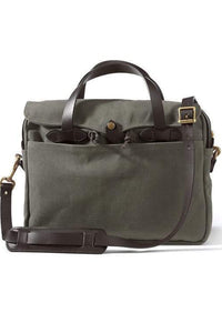 Filson Tasker Original Briefcase, Rugged Twill, Ottergreen