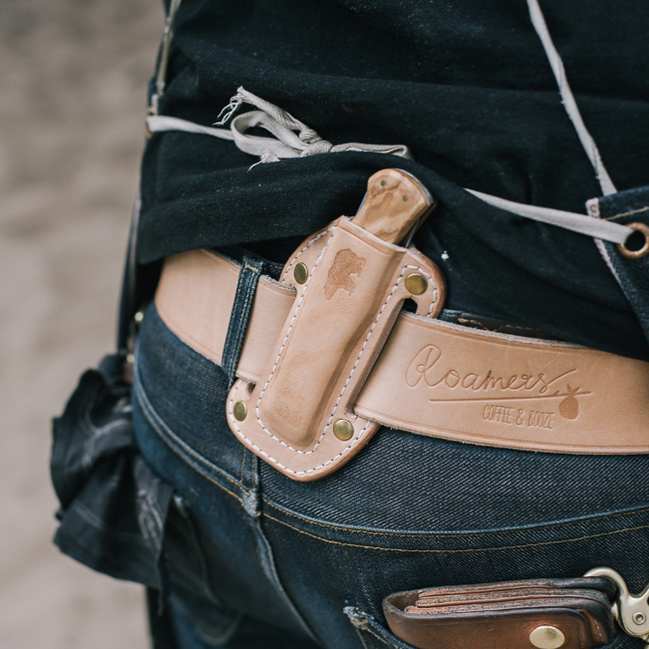 Pocket Knife with Pancake Holster, Black-Knive og Værktøj-Ondura Durable Goods-Motorious Copenhagen